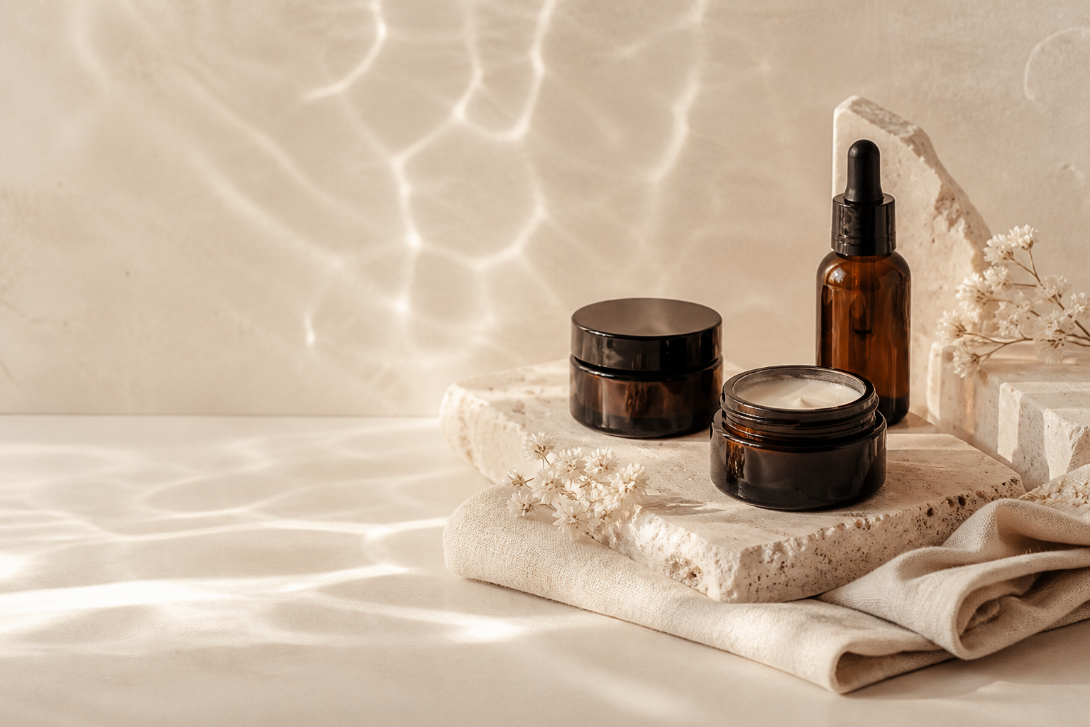 A calm skincare ritual