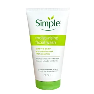 Simple moisturizing facial wash