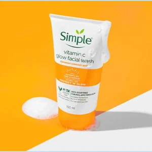 Simple Vitamin C glow facial wash
